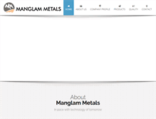 Tablet Screenshot of manglammetals.com